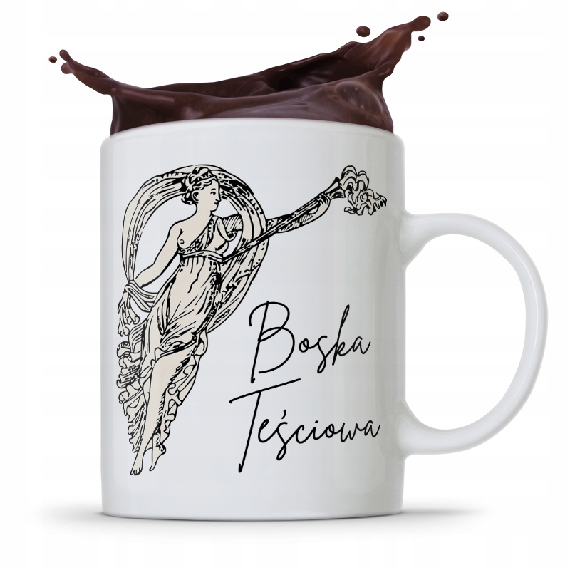 Kubek Prezent Teściowej Mamy Boska Teściowa Z Nadrukiem Ze Zdjęciem