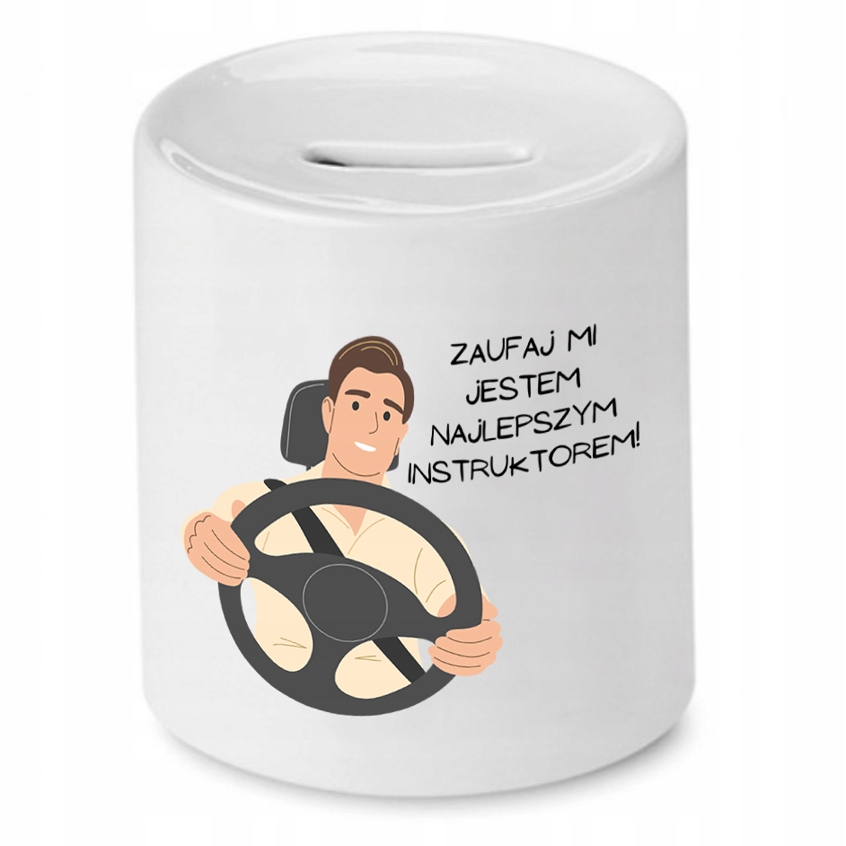 Dla Instruktora Skarbonka Jestem Instruktorem Z Nadrukiem Ze Zdjęciem