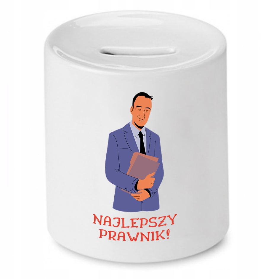 Skarbonka Dla Prawnika Najlepszy Prawnik Prezent Z Nadrukiem Ze Zdjęciem
