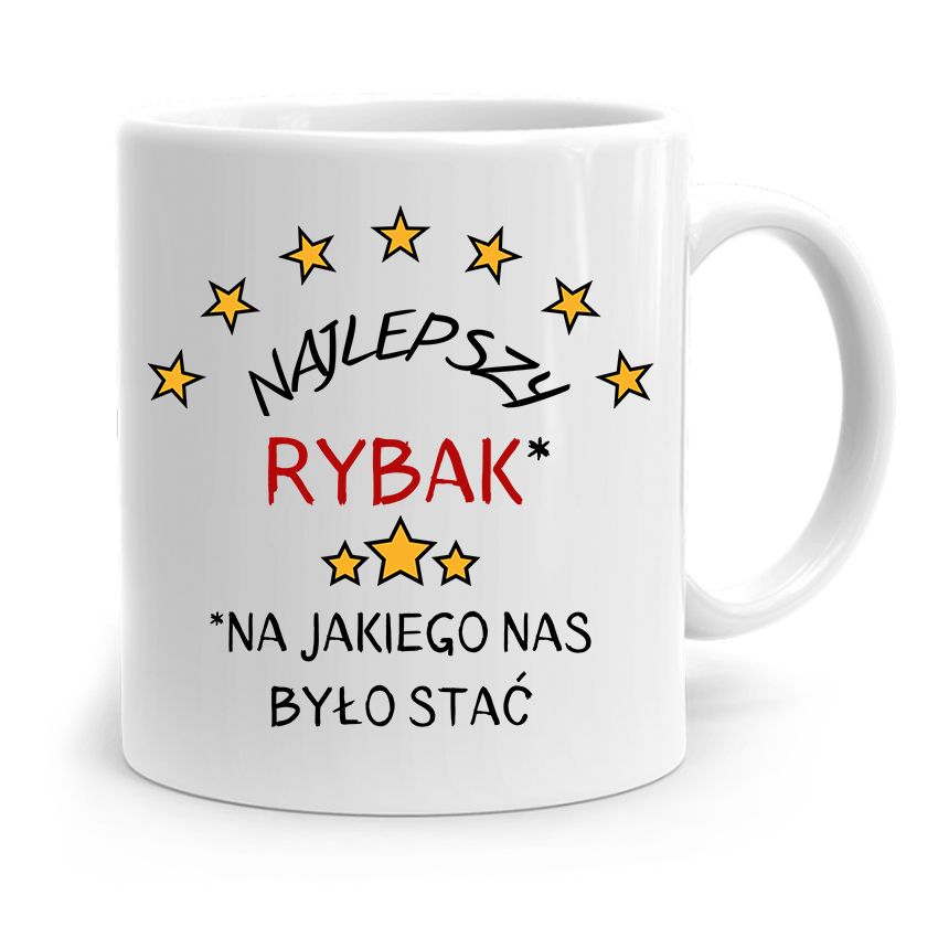 Kubek Prezent Wędkarza Rybaka Najlepszy Rybak Z Nadrukiem Ze Zdjęciem