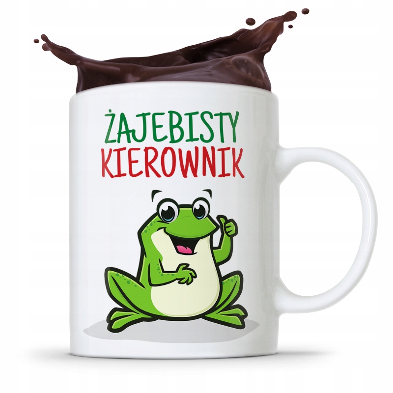 Kubek Prezent Dla Kierownika Żajebisty Kierownik Z Nadrukiem Ze Zdjęciem