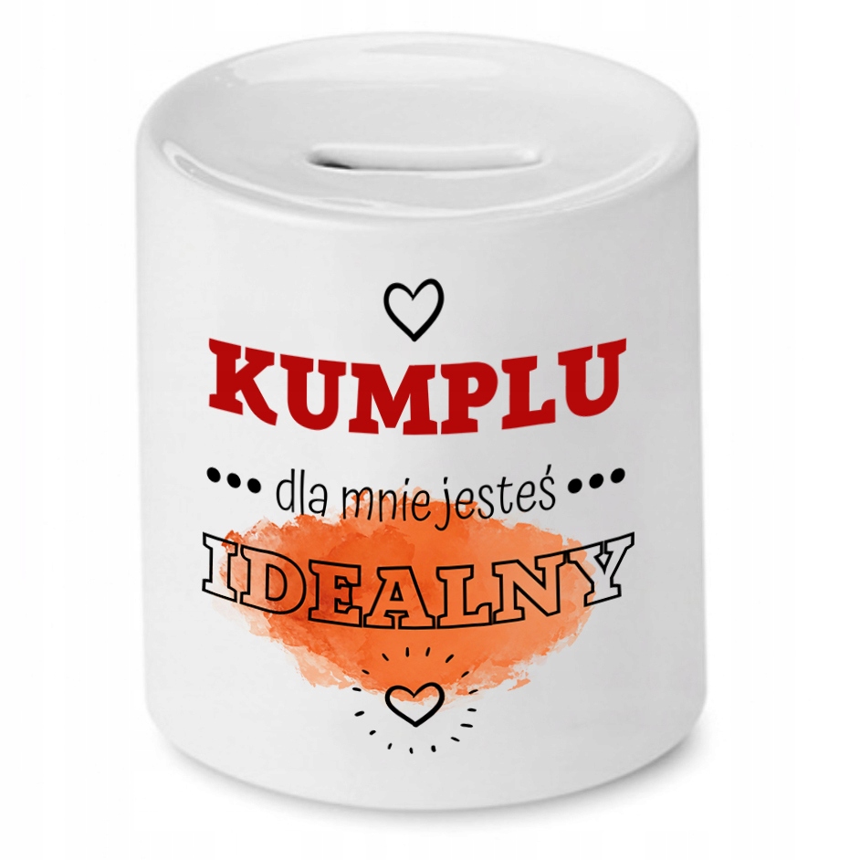 Skarbonka Dla Przyjaciela Dla Mnie Jesteś Idealny Z Nadrukiem Ze Zdjęciem