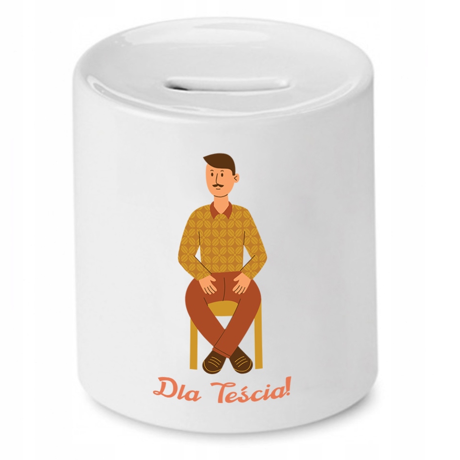 Skarbonka Dla Teścia Dla Teścia Prezent Z Nadrukiem Ze Zdjęciem