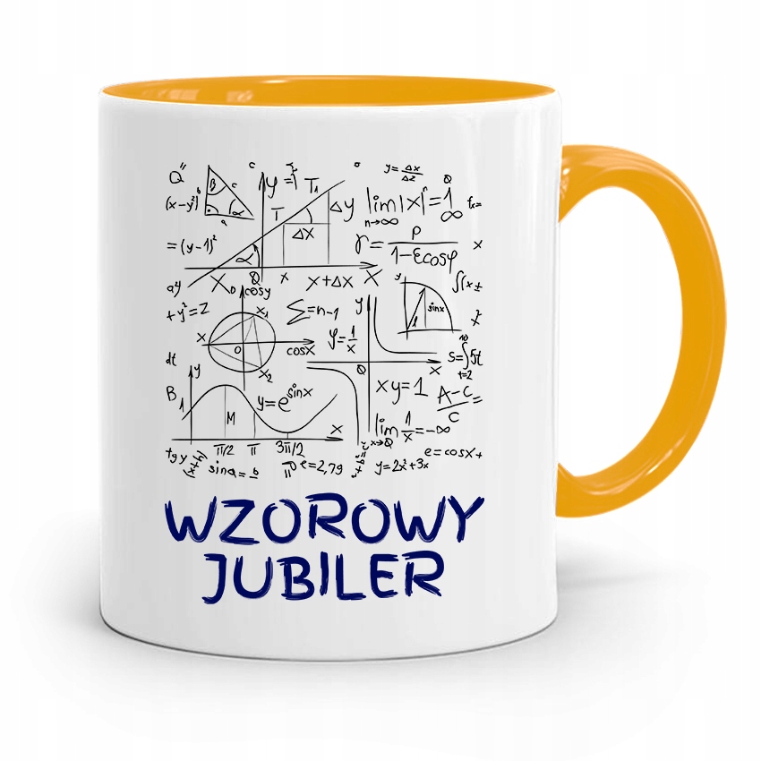 Dla Jubilera Kubek Żółty Wzorowy Jubiler Prezent Z Nadrukiem Ze Zdjęciem