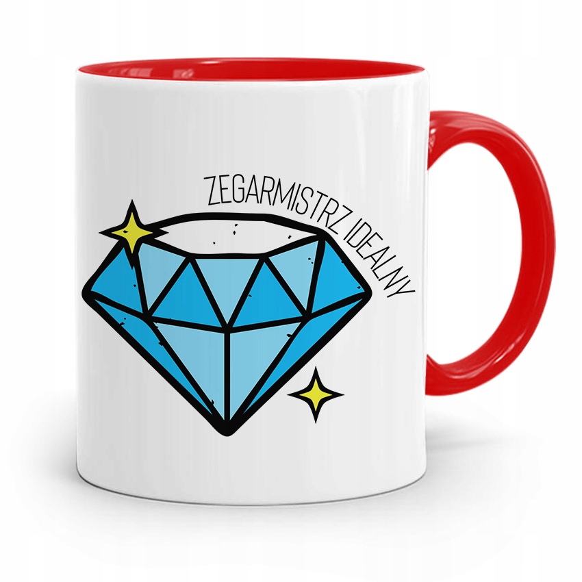 Kubek Czerwony Zegarmistrza Zegarmistrz Idealny Z Nadrukiem Ze Zdjęciem