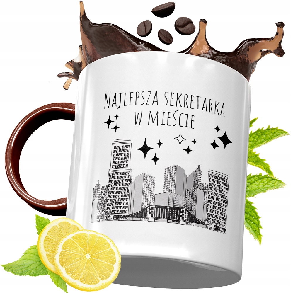 Kubek Bordowy Dla Sekretarki Na Urodziny Prezent Z Nadrukiem Ze Zdjęciem