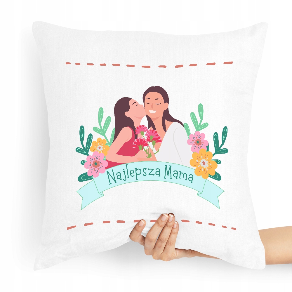 Poduszka Prezent Upominek Dla Mamy Najlepsza Mama Z Nadrukiem Ze Zdjęciem