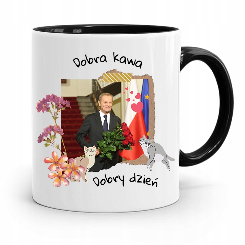 Kubek Czarny Donald Tusk Po Platforma Prezent