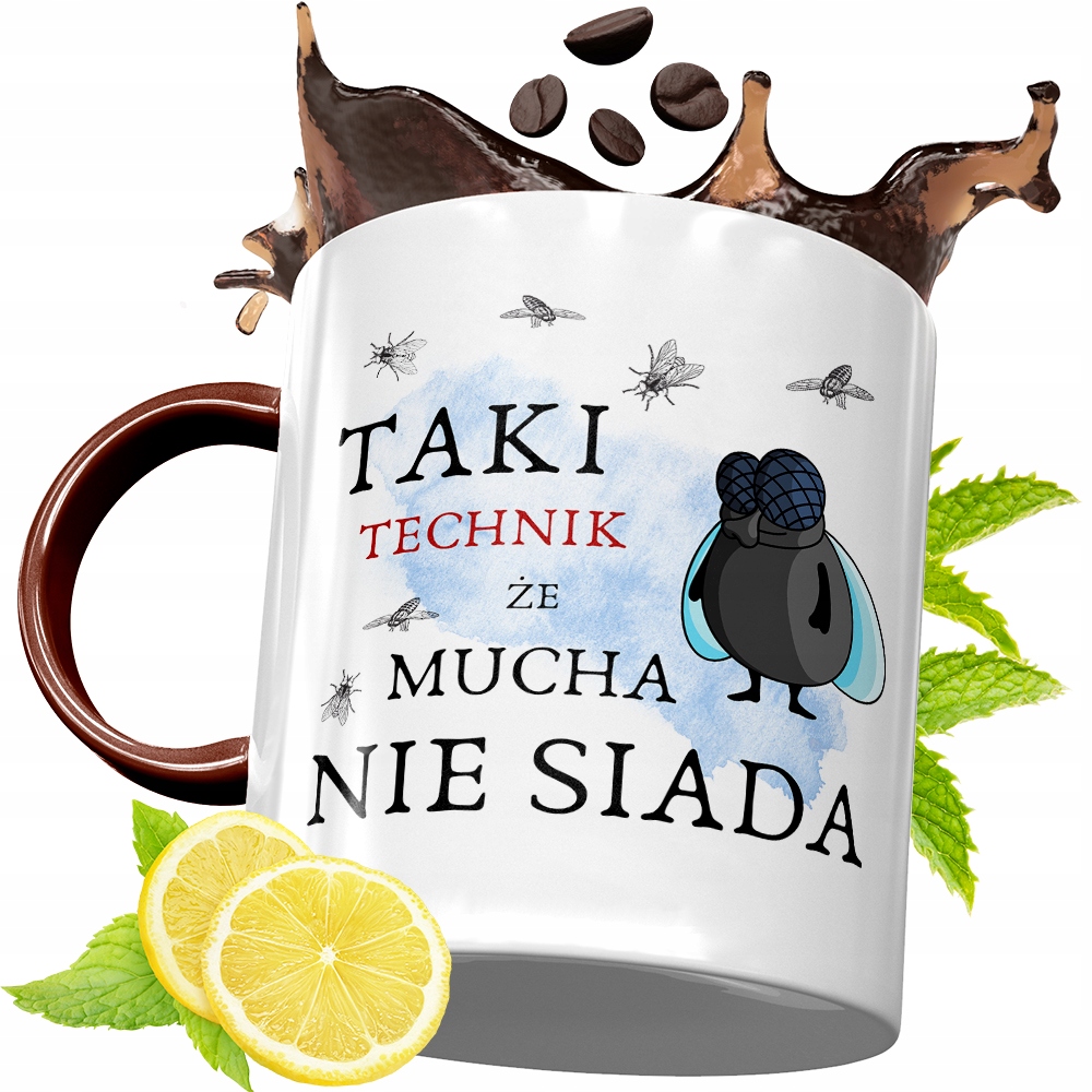 Kubek Bordowy Dla Technika Na Urodziny Prezent Z Nadrukiem Ze Zdjęciem