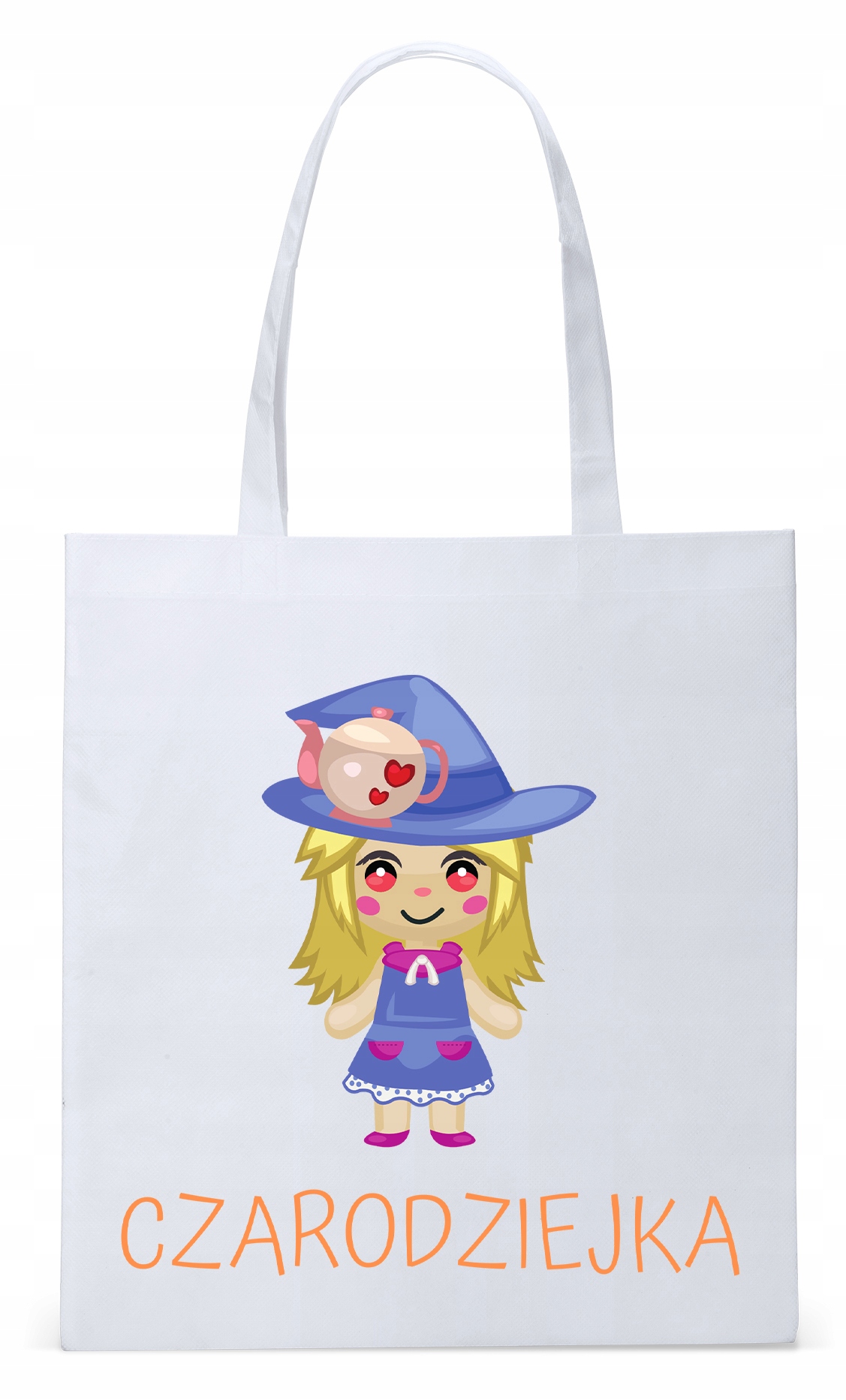 Dla Dzieci Syna Córki Torba Eco Biała Shopper Z Nadrukiem Ze Zdjęciem