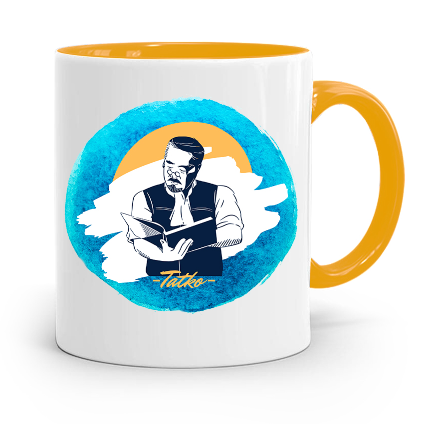 Kubek Żółty Dzień Ojca Dla Taty Prezent Z Nadrukiem Ze Zdjęciem