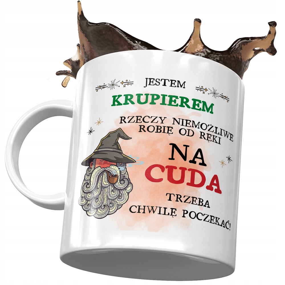 Kubek Dla Krupiera Jestem Krupierem Prezent Z Nadrukiem Ze Zdjęciem