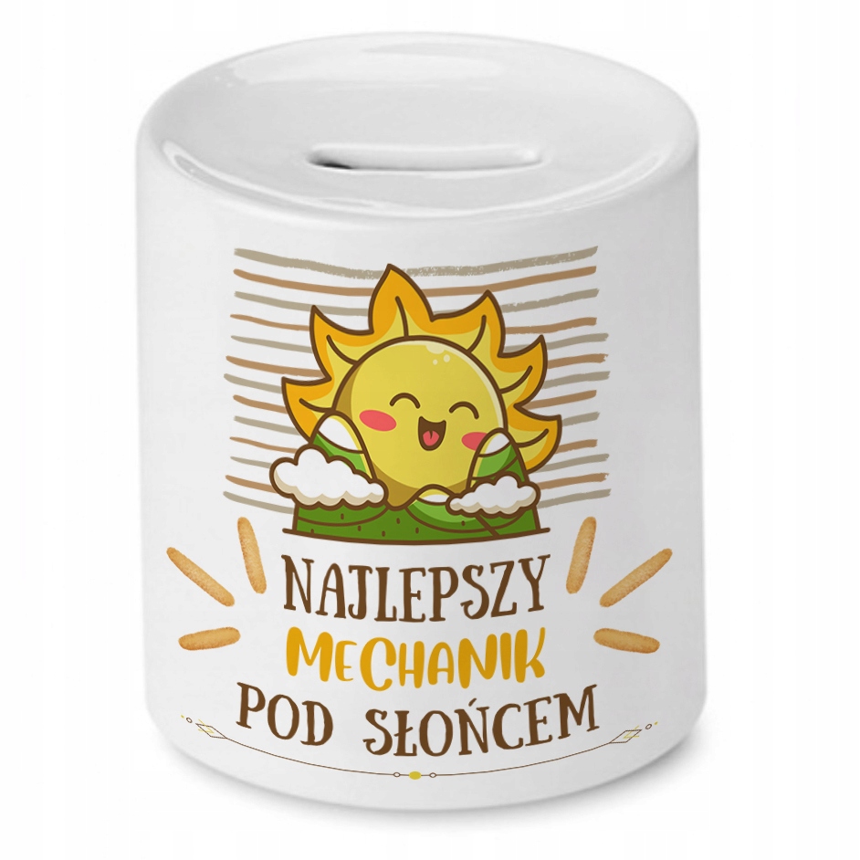 Dla Mechanika Skarbonka Na Urodziny Na Prezent Z Nadrukiem Ze Zdjęciem