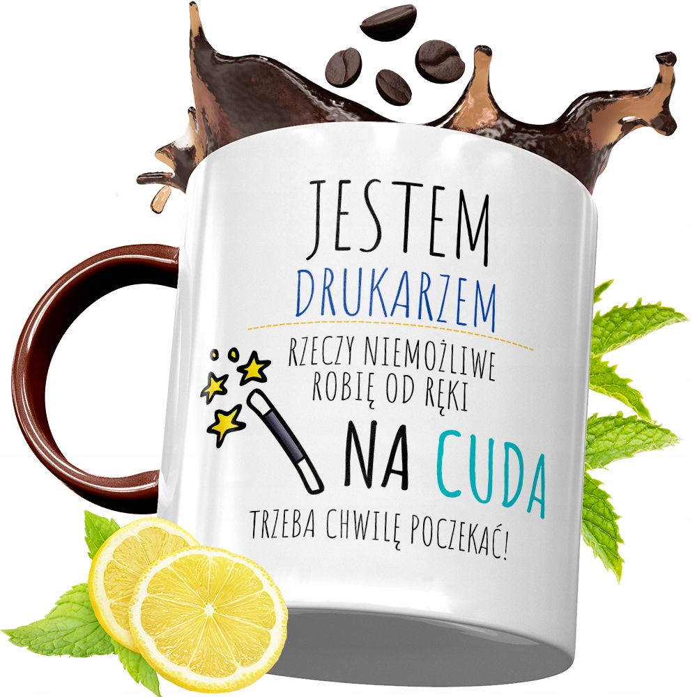 Kubek Bordowy Dla Drukarza Na Urodziny Prezent Z Nadrukiem Ze Zdjęciem