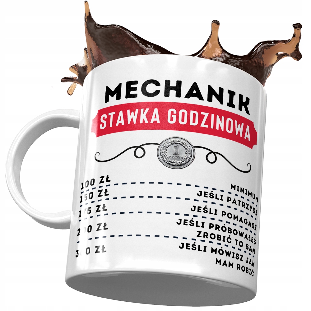 Dla Mechanika Kubek Na Urodziny Na Prezent Z Nadrukiem Ze Zdjęciem