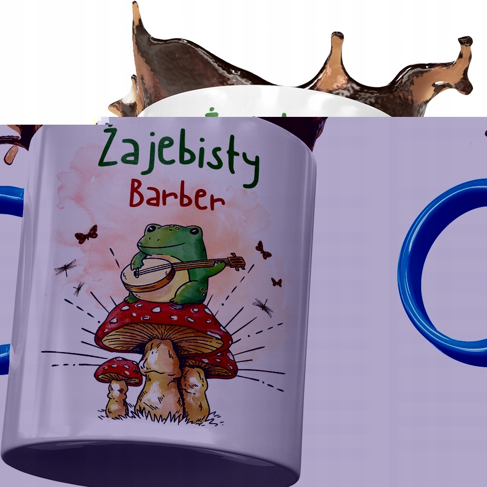 Kubek Błękitny Dla Barbera Żajebisty Barber Z Nadrukiem Ze Zdjęciem