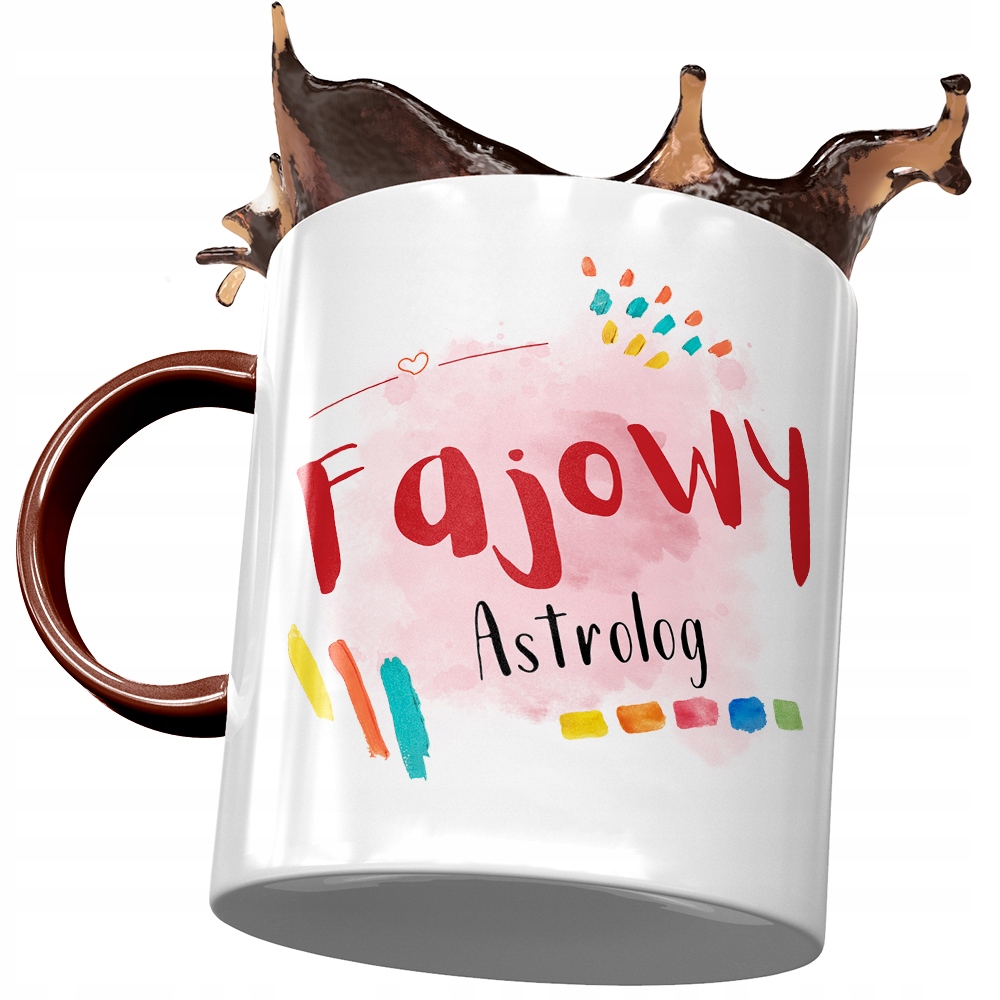 Kubek Bordowy Dla Astrolog Fajowy Astrolog Prezent Z Nadrukiem Ze Zdjęciem