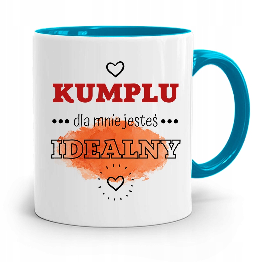 Kubek Błękitny Dla Przyjaciel Dla Mnie Idealny Z Nadrukiem Ze Zdjęciem