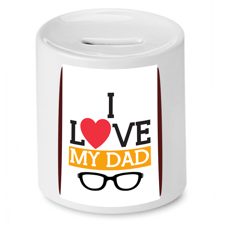 Skarbonka Dla Taty I Love My Dad Prezent Z Nadrukiem Ze Zdjęciem