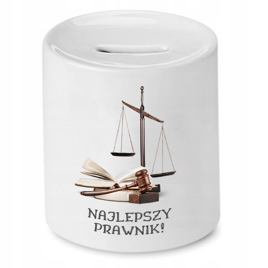 Skarbonka Dla Prawnika Najlepszy Prawnik Prezent Z Nadrukiem Ze Zdjęciem