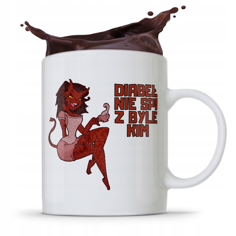 Kubek Dla Chłopaka Dziabeł Nie Śpi Z Byle Kim Z Nadrukiem Ze Zdjęciem