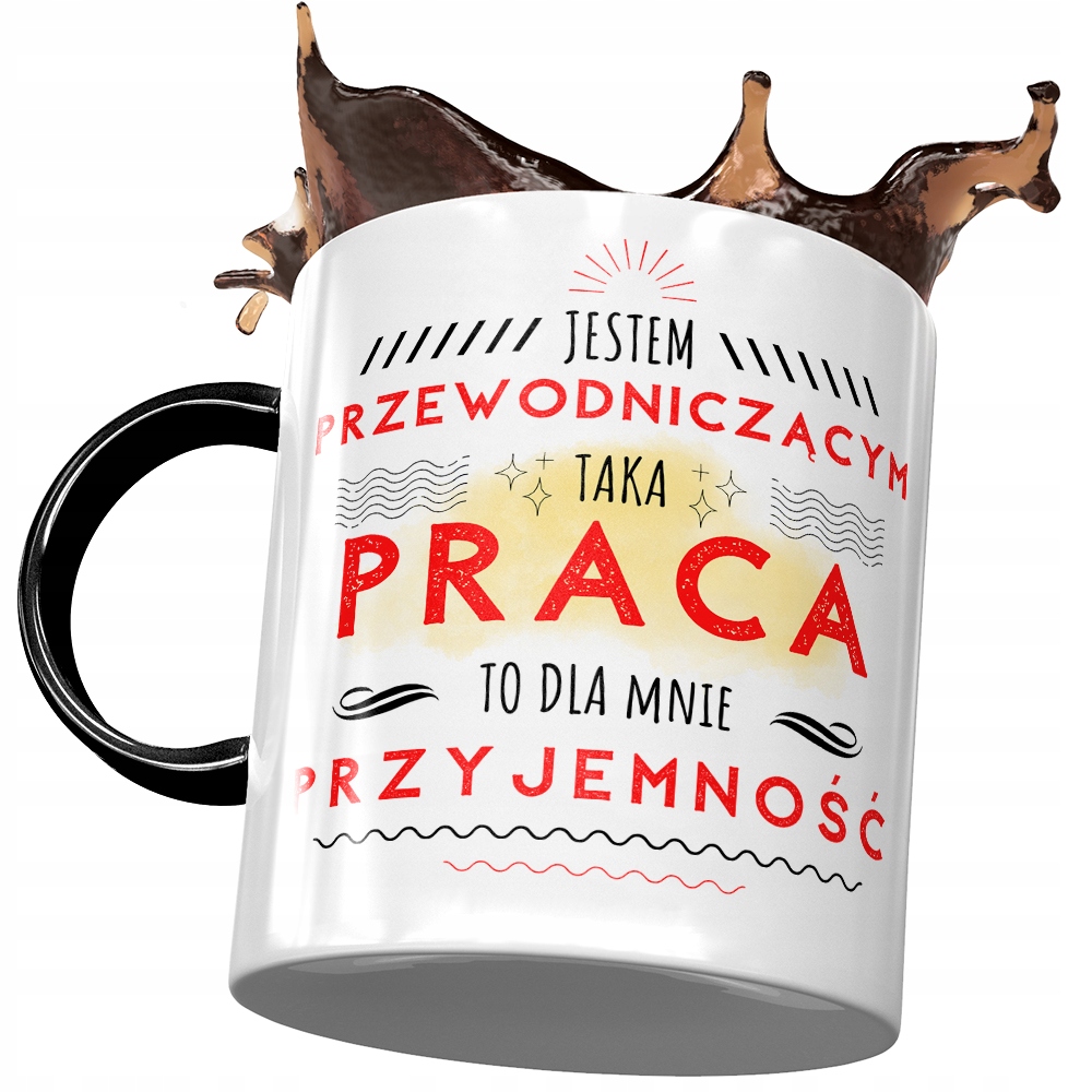 Kubek Czarny Dla Przewodniczącego Taka Praca Kubek Z Nadrukiem Ze Zdjęciem