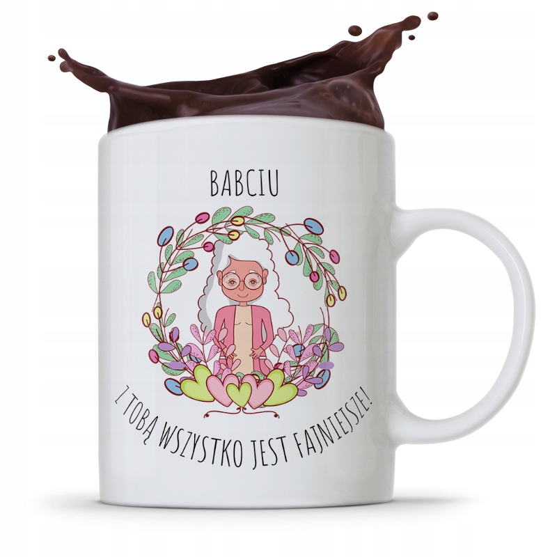 Kubek Dla Babci Na Imieniny Babciu Z Nadrukiem Ze Zdjęciem