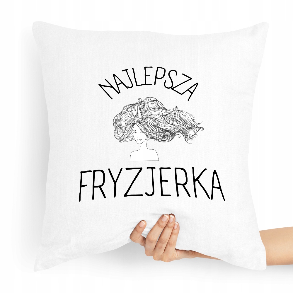 Poduszka Dla Fryzjera Najlepsza Fryzjerka Z Nadrukiem Ze Zdjęciem