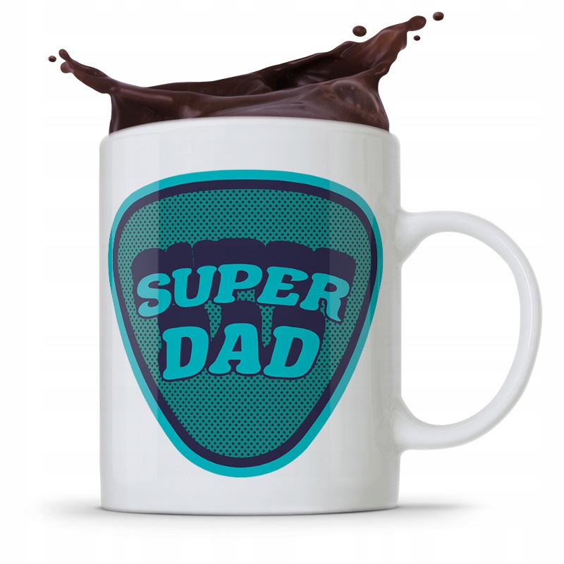 Kubek Na Dzień Ojca Dla Taty Super Dad Prezent Z Nadrukiem Ze Zdjęciem