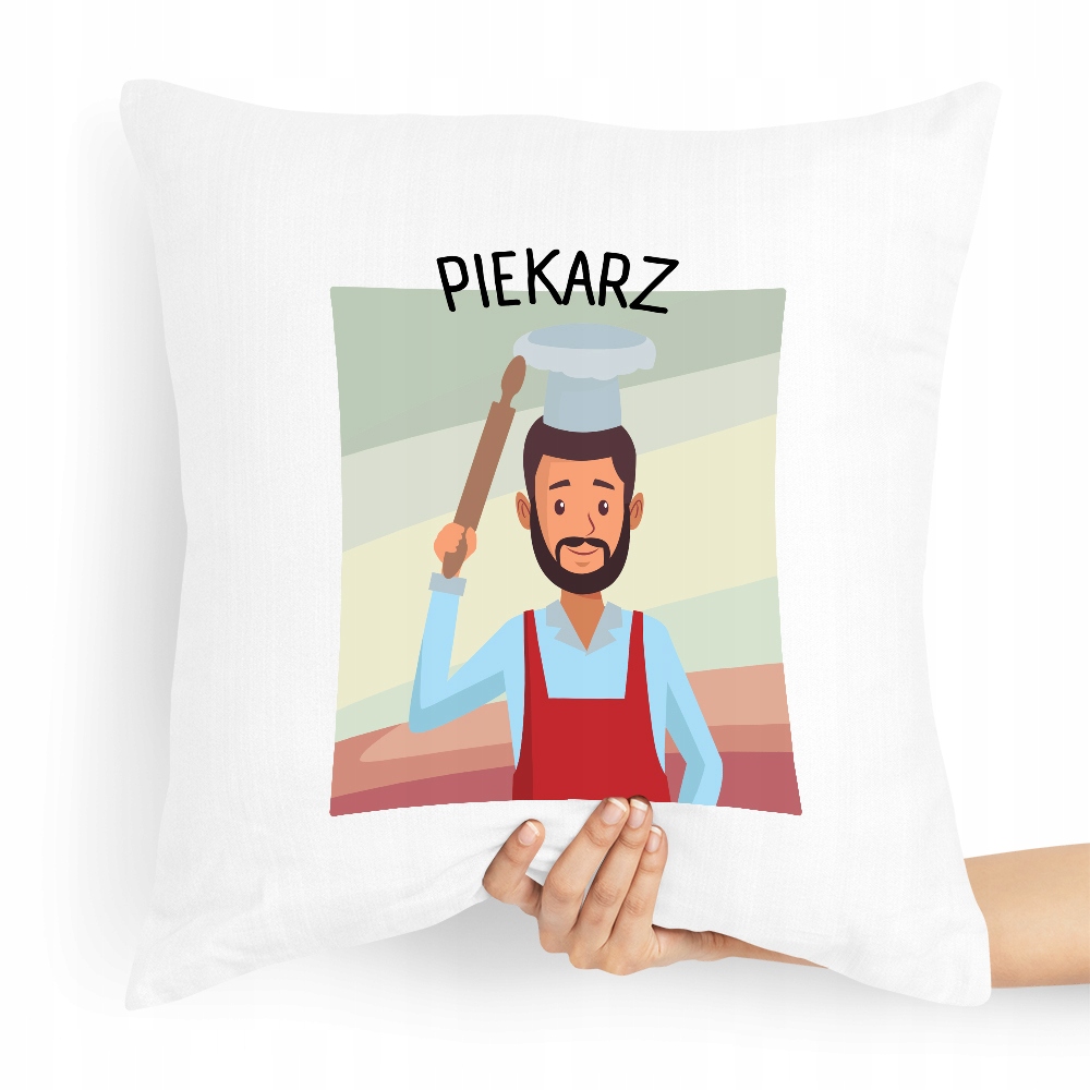 Poduszka Prezent Dla Piekarza Piekarz Cukiernik Z Nadrukiem Ze Zdjęciem