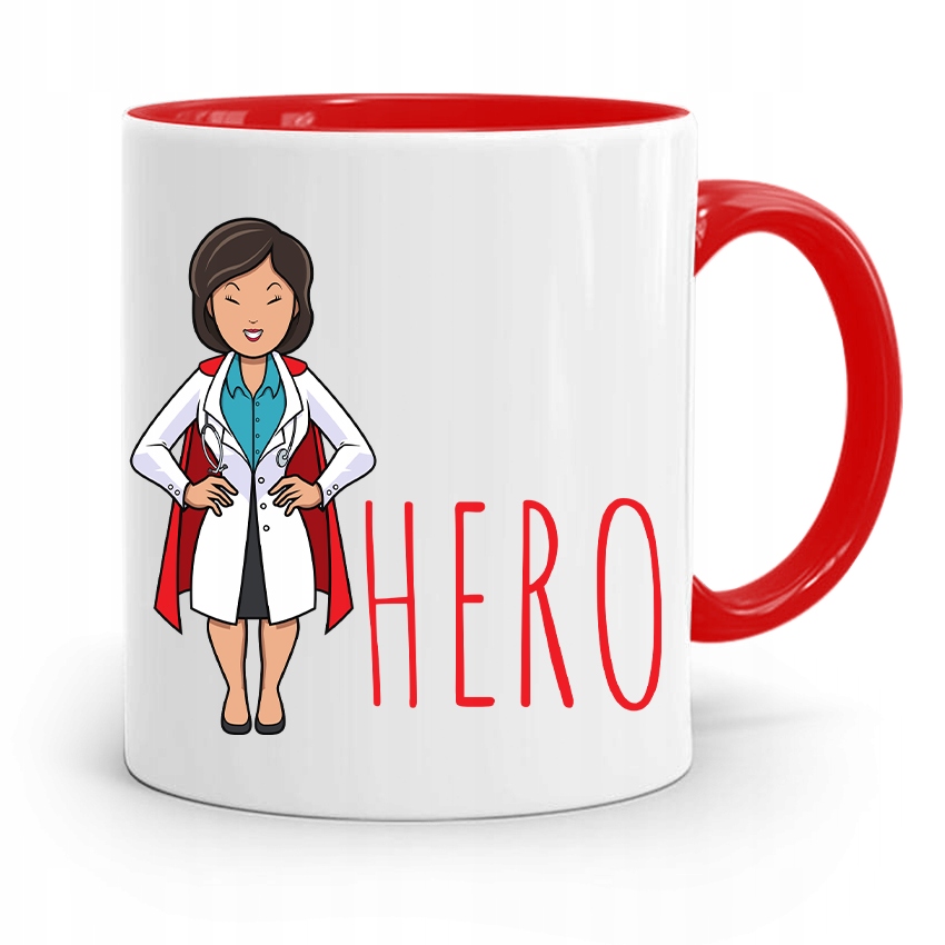 Kubek Czerwony Dla Doktora Hero Z Nadrukiem Ze Zdjęciem