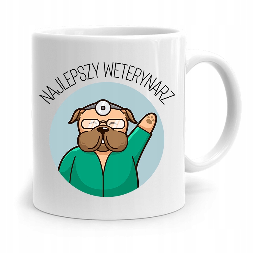 Kubek Dla Weterynarza Najlepszy Weterynarz Prezent Z Nadrukiem Ze Zdjęciem