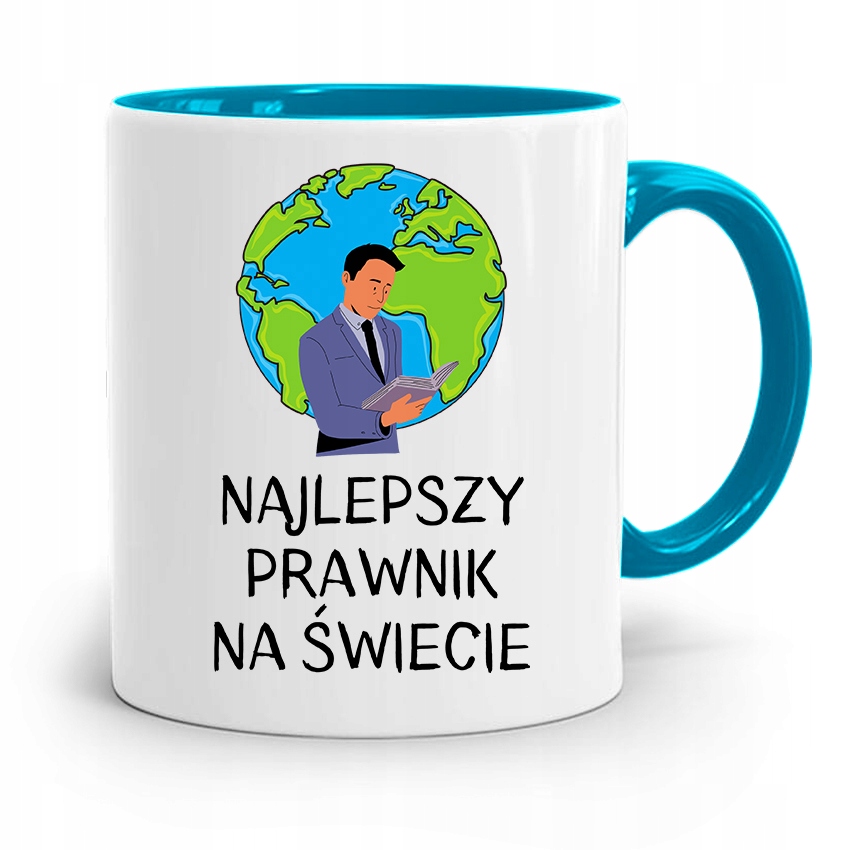 Kubek Błękitny Dla Prawnika Mecenasa Prezent Z Nadrukiem Ze Zdjęciem