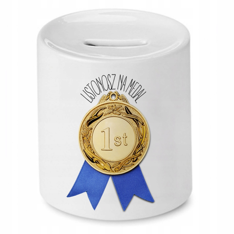 Skarbonka Dla Listonosza Listonosz Na Medal Z Nadrukiem Ze Zdjęciem