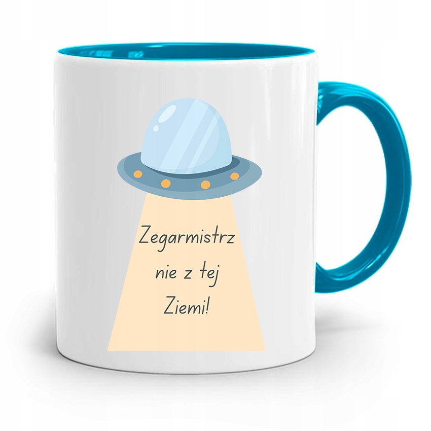 Kubek Błękitny Dla Zegarmistrza Nie Z Tej Ziemi Z Nadrukiem Ze Zdjęciem