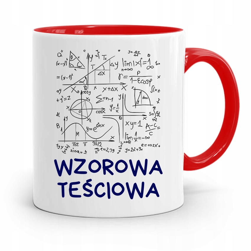 Kubek Czerwony Teściowej Wzorowa Teściowa Prezent Z Nadrukiem Ze Zdjęciem