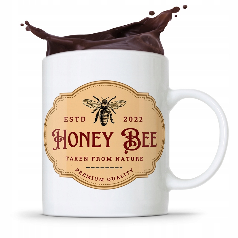 Kubek Prezent Dla Pszczelarza Honey Bee Prezent Z Nadrukiem Ze Zdjęciem