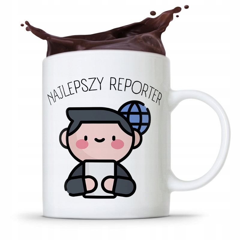 Kubek Dziennikarza Reportera Najlepszy Reporter Z Nadrukiem Ze Zdjęciem