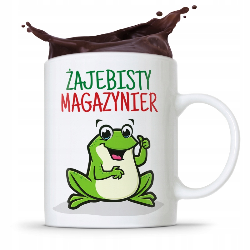 Kubek Prezent Dla Magazyniera Żajebisty Magazynier Z Nadrukiem Ze Zdjęciem