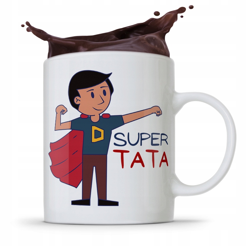 Kubek Na Dzień Ojca Dla Taty Super Tata Prezent Z Nadrukiem Ze Zdjęciem