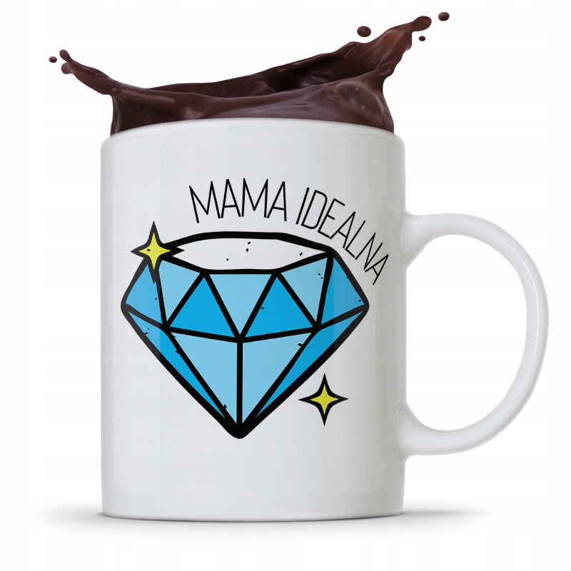 Kubek Prezent Urodzinowy Dla Idealnej Mamy Matki Z Nadrukiem Ze Zdjęciem