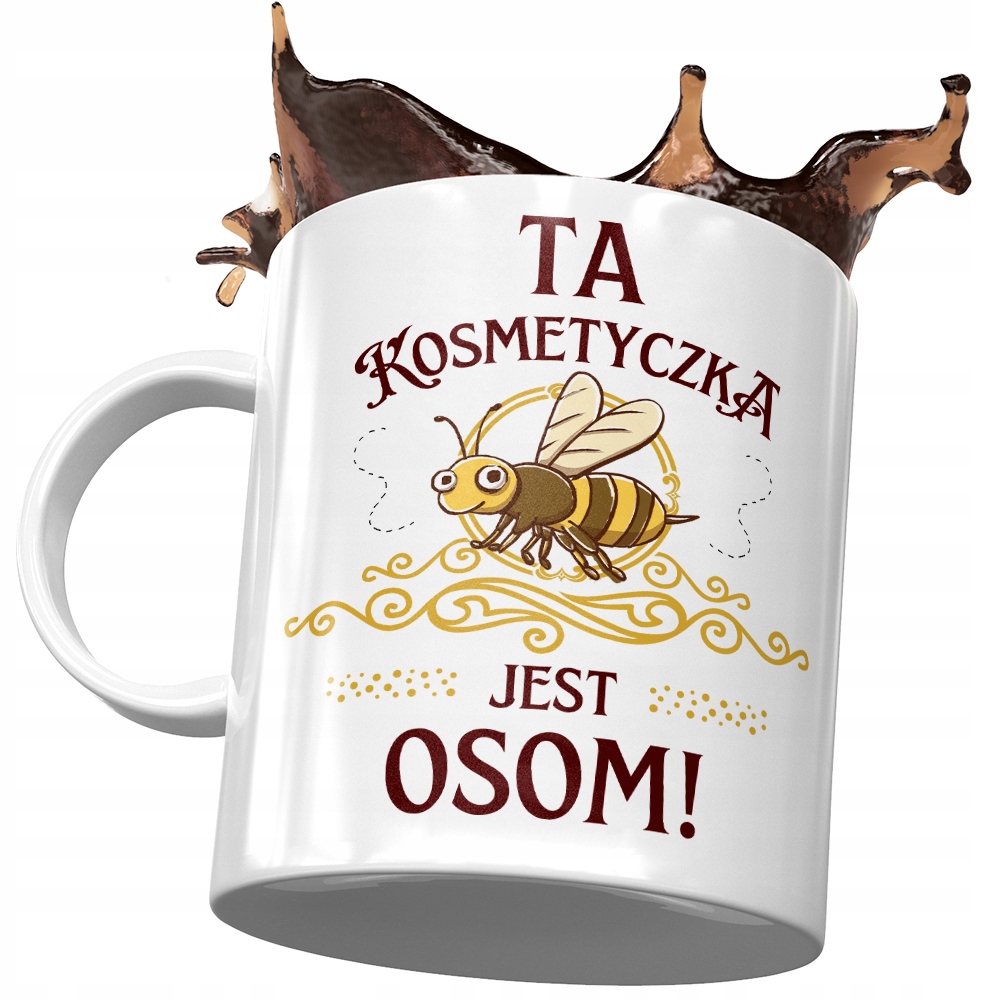 Kubek Dla Kosmetyczki Ta Kosmetyczka Jest Osom Z Nadrukiem Ze Zdjęciem