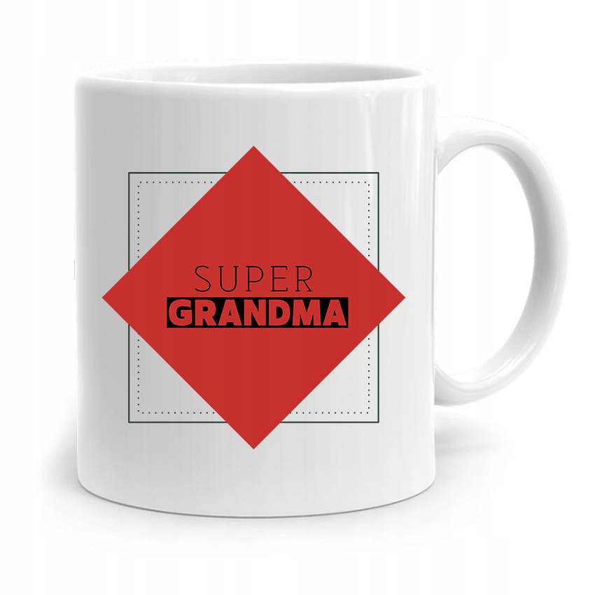 Kubek Dla Babci Na Urodziny Super Grandma Z Nadrukiem Ze Zdjęciem