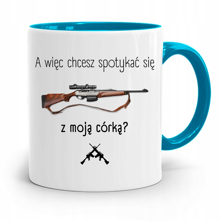 Kubek Błękitny Prezent Dla Taty Ojca Z Nadrukiem Ze Zdjęciem