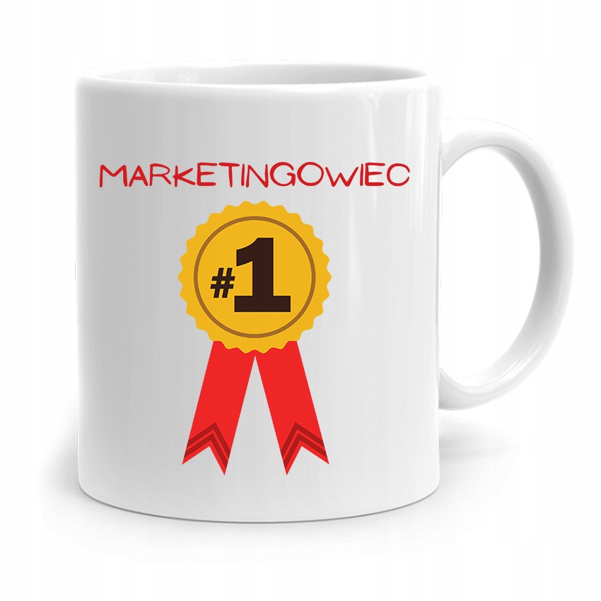 Dla Marketingowca Kubek Marketingowiec Numer 1 Z Nadrukiem Ze Zdjęciem