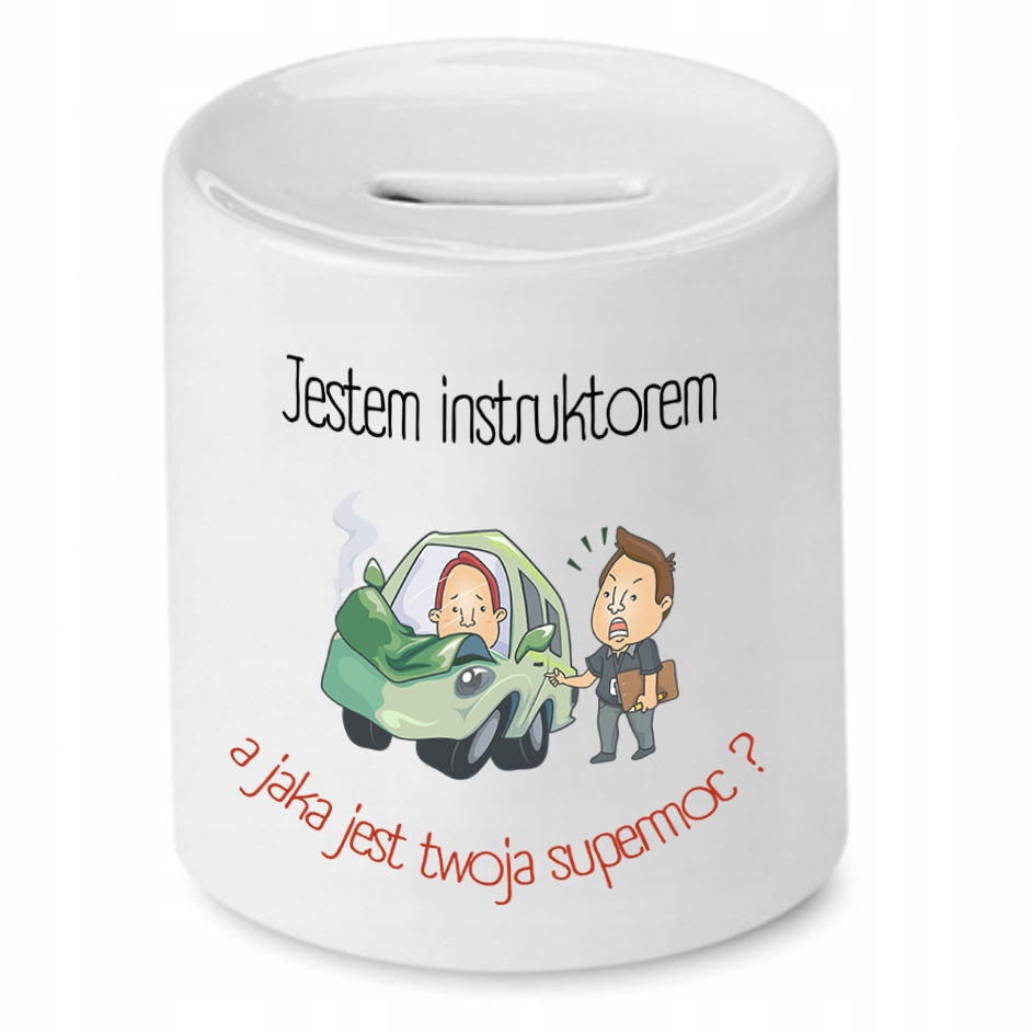 Dla Instruktora Skarbonka Jestem Instruktorem Z Nadrukiem Ze Zdjęciem