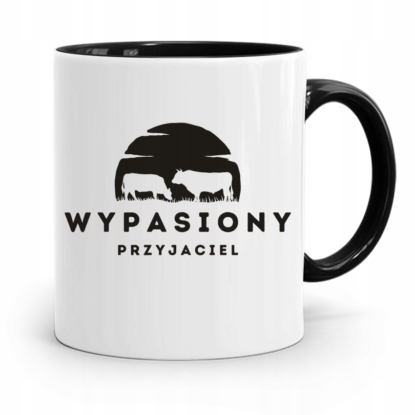 Kubek Czarny Dla Przyjaciela Wypasiony Przyjaciel Z Nadrukiem Ze Zdjęciem