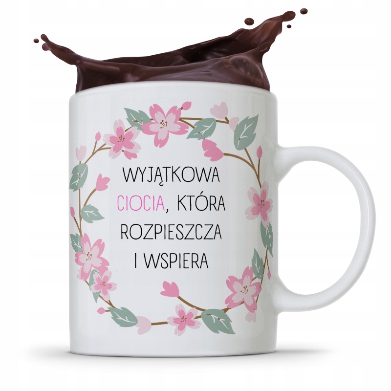 Kubek Prezent Dla Cioci Wyjątkowa Ciocia Z Nadrukiem Ze Zdjęciem