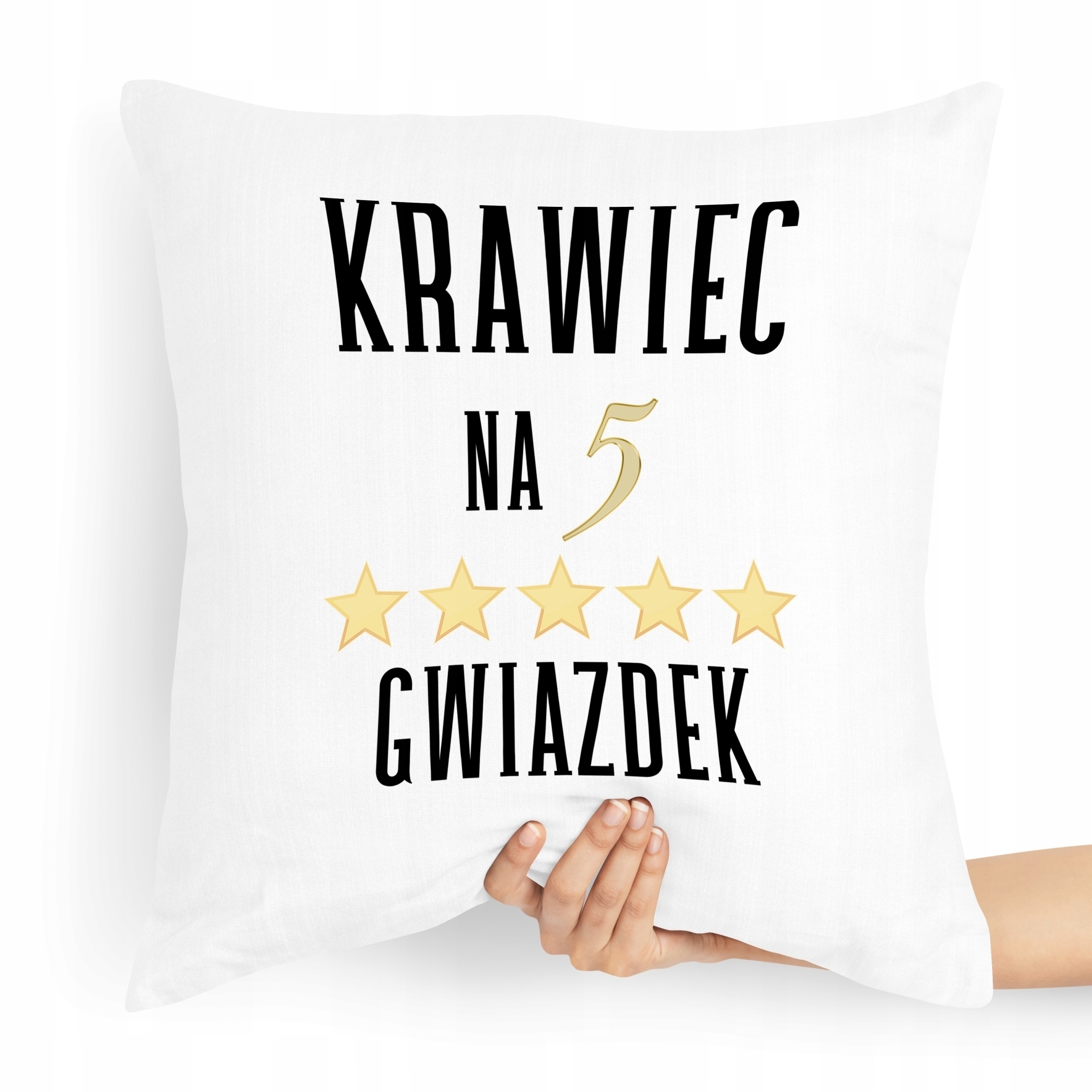 Poduszka Dla Krawcowej Krawca Na 5 Gwiazdek Z Nadrukiem Ze Zdjęciem