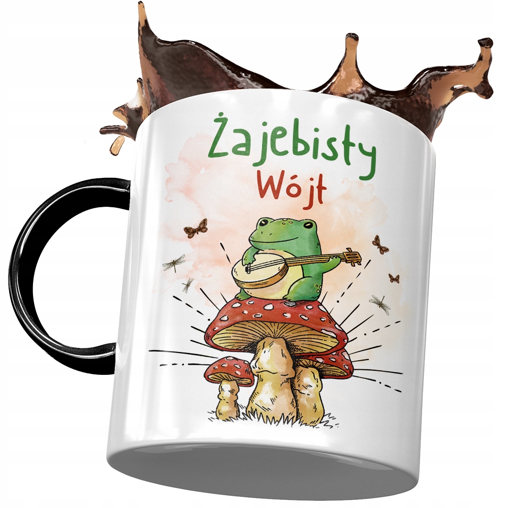 Kubek Czarny Dla Wójta Żajebisty Wójt Na Prezent Z Nadrukiem Ze Zdjęciem